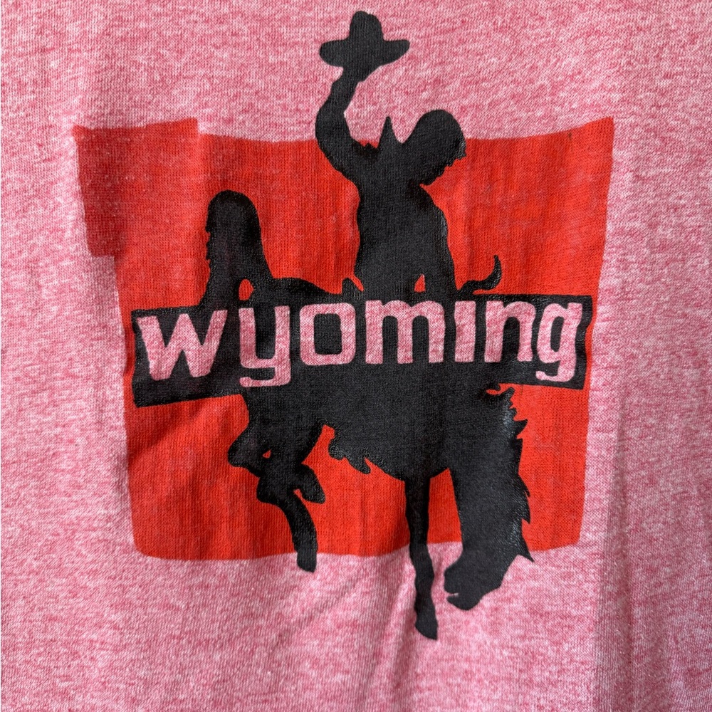 Wyoming Graphic Ringer Tee - Pink/Red - Picture 3 of 5